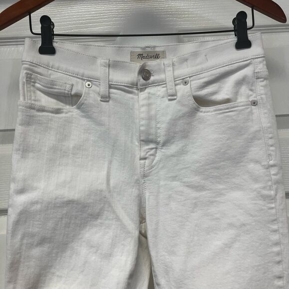 Madewell White 9” High Riser Skinny Skinny Jeans sz 28 - Picture 1 of 7